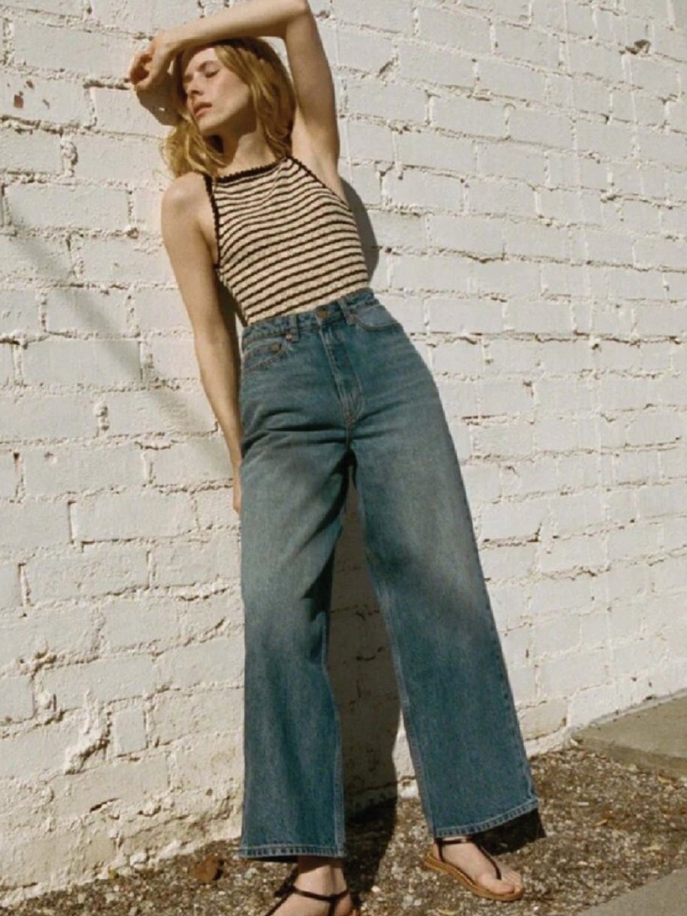 DÔEN Tatum Wide Leg Jean - EZE Wash Size 29 Doen